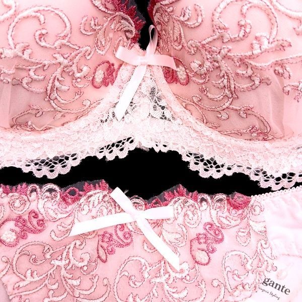 ♪[格安]37[F90&3L]脇高ブラ ショーツ セット Elegant パステルピンク