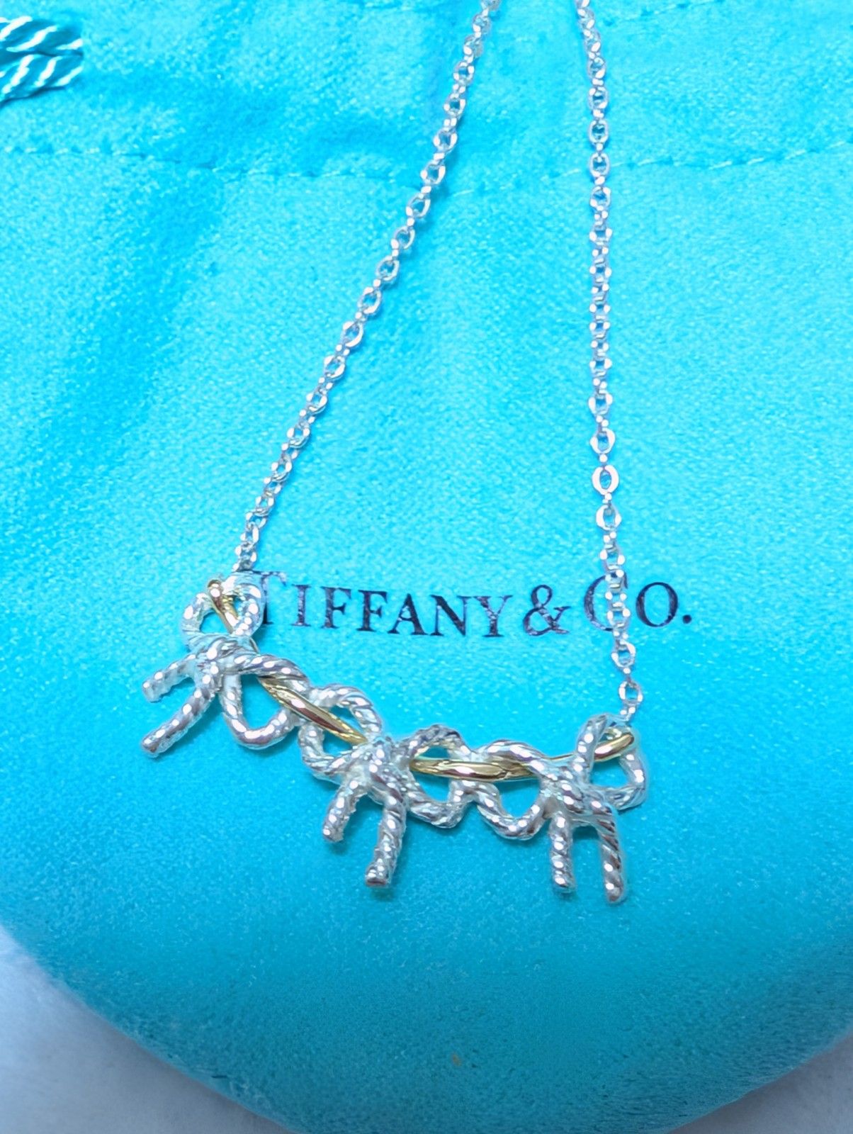 美品 TIFFANY & CO. ティファニー トリプル ツイスト リボン 3リボン