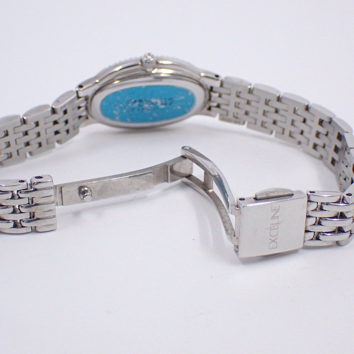 高級◆SEIKO◆セイコー エクセリーヌ 14Pダイヤベゼル　ブルーシェル文字盤 SEIKO セイコー エクセリーヌ クォーツ レディース 腕時計 ダイヤ