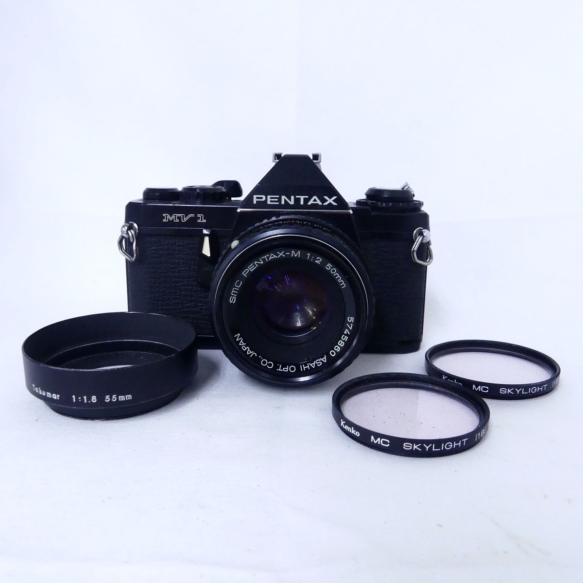 PENTAX ペンタックス MV1 + smc PENTAX-M 1:2 f2 50mm フィルムカメラ