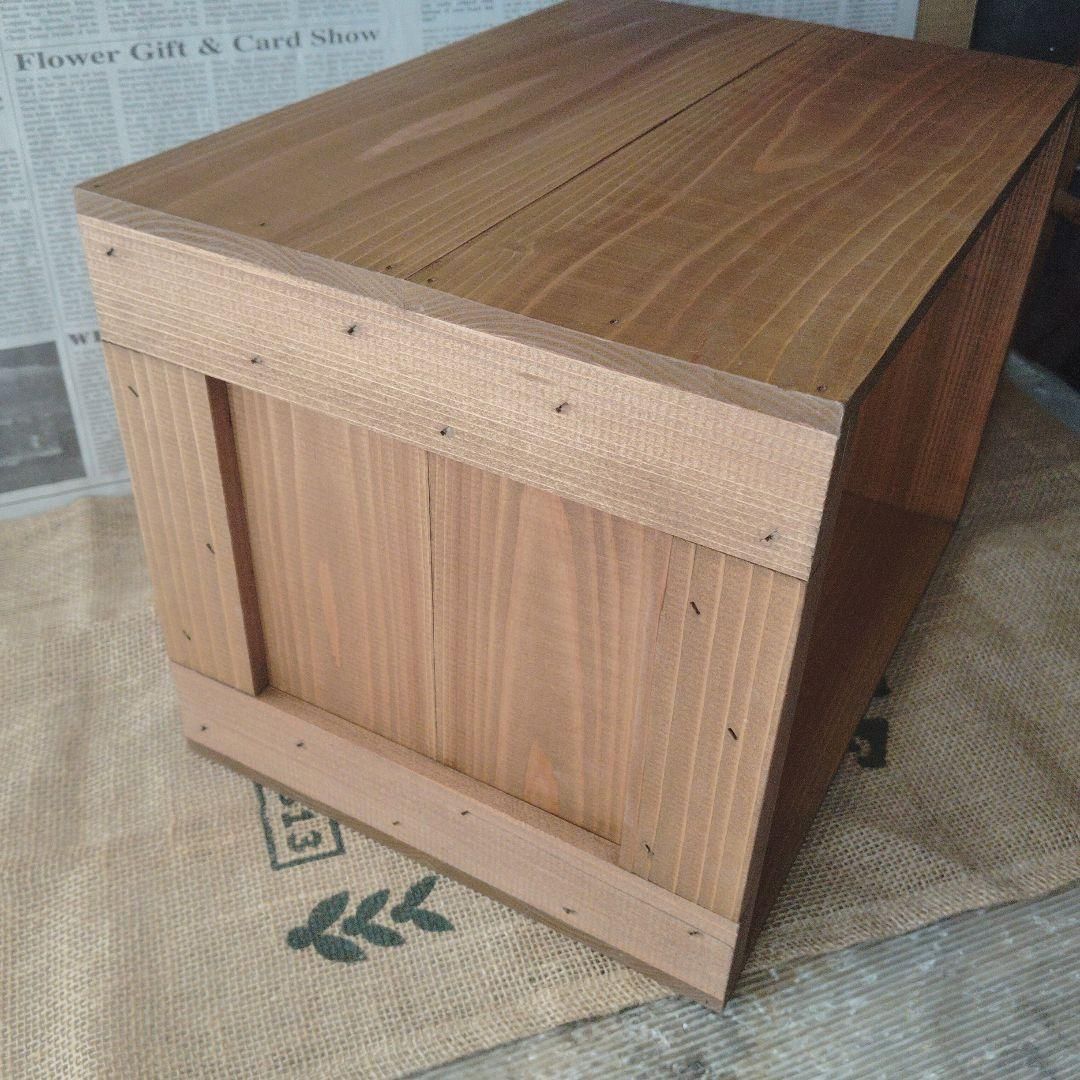 ラック木箱　アンティーク塗装