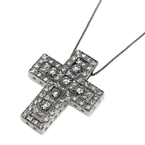 DAMIANI ダミアーニ ベルエポック クロス ダイヤ ネックレス #M 750WG