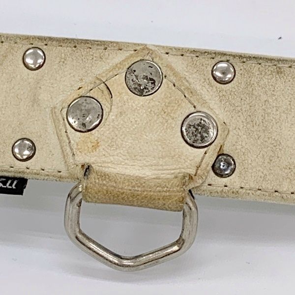 KMRii ケムリ スタッズ ベルト レザー シルバーバックル メンズ