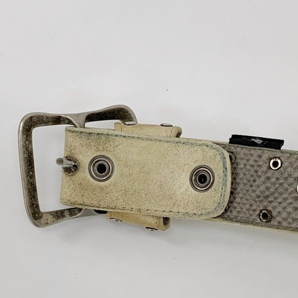 KMRii ケムリ スタッズ ベルト レザー シルバーバックル メンズ