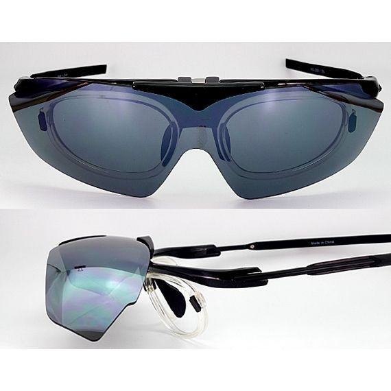 度付き 跳ね上げ スポーツサングラス【ブラック】イトーレンズ mw-1153 度付き 跳ね上げ スポーツサングラス【ブラック】イトーレンズ mw-1153