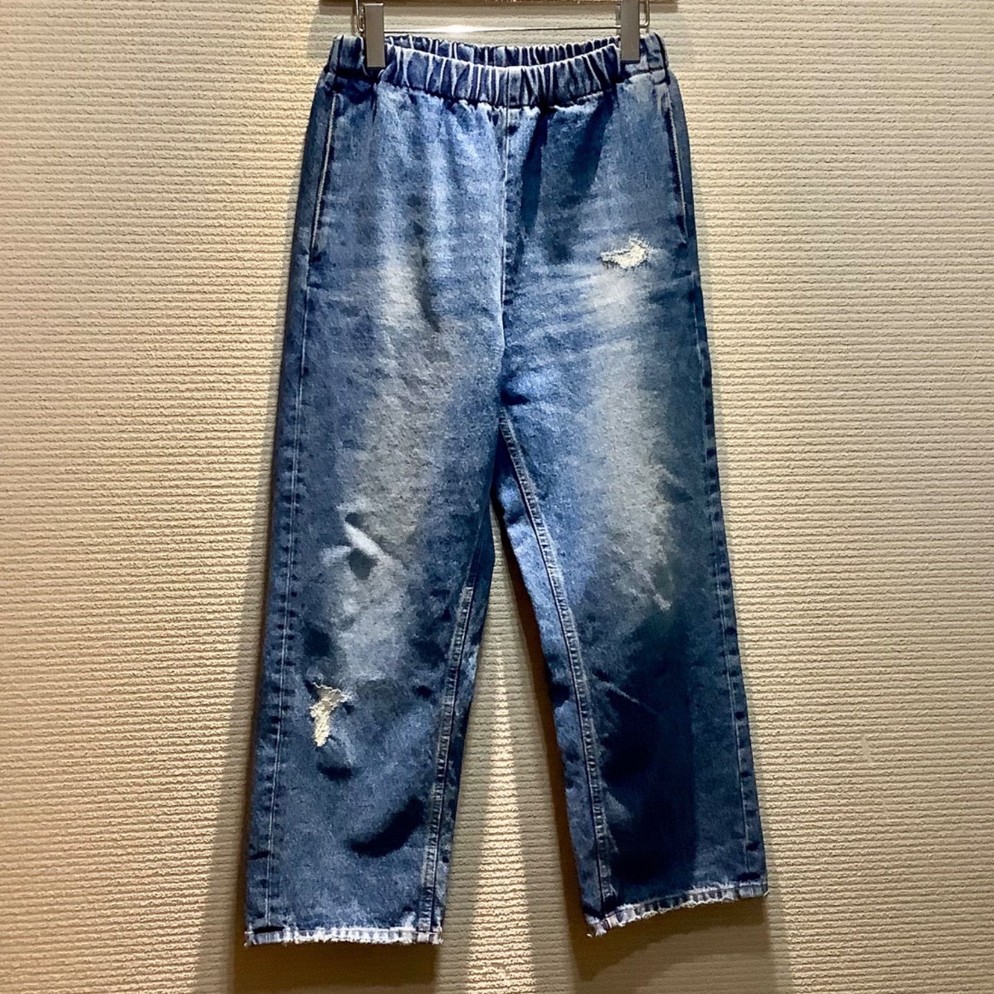 エムエム6 MM6 23SS ダメージ デニム ジーンズ パンツ メゾンマルジェラ [38] レディース S52KA0422 S30589 G106/T28