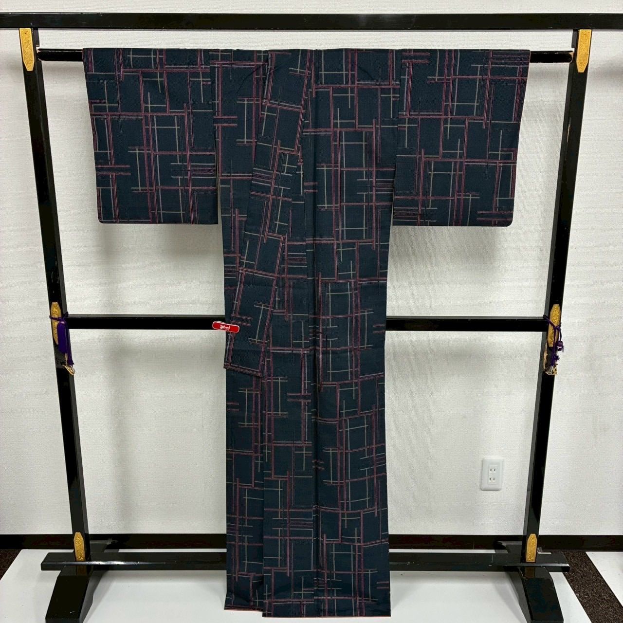 本場大島紬 一元式 幾何学模様 素敵な絣柄 正絹 着物 MK-2945 - メルカリ