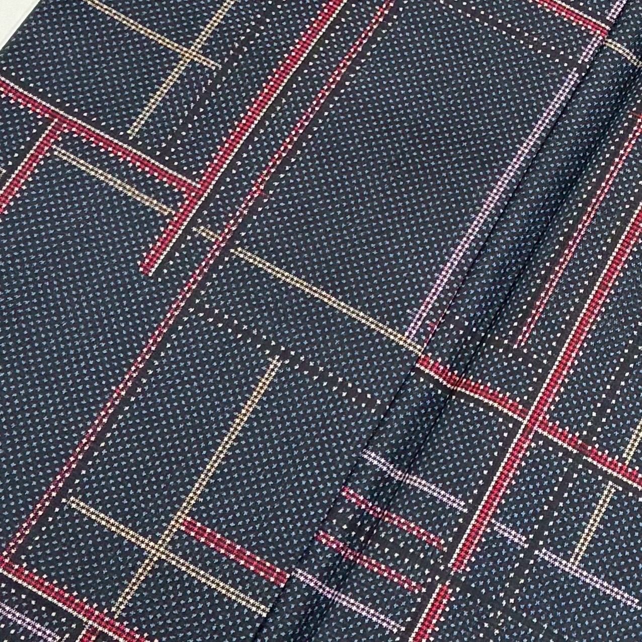 本場大島紬 一元式 幾何学模様 素敵な絣柄 正絹 着物 MK-2945 - メルカリ