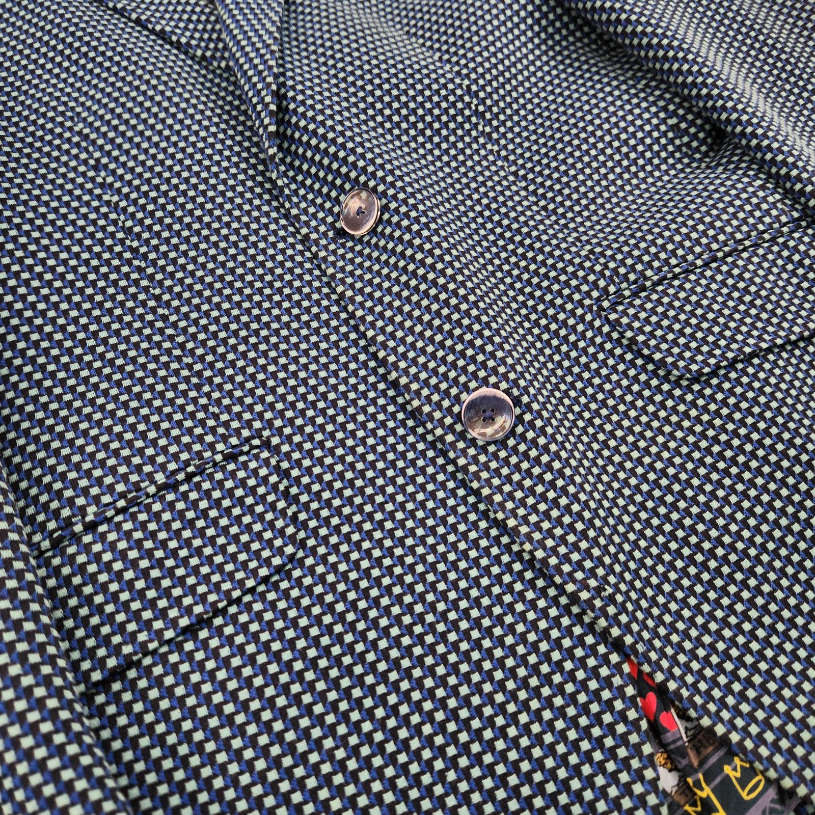 ETRO テーラードジャケット エトロ 総柄 裏地柄 現行 シルク