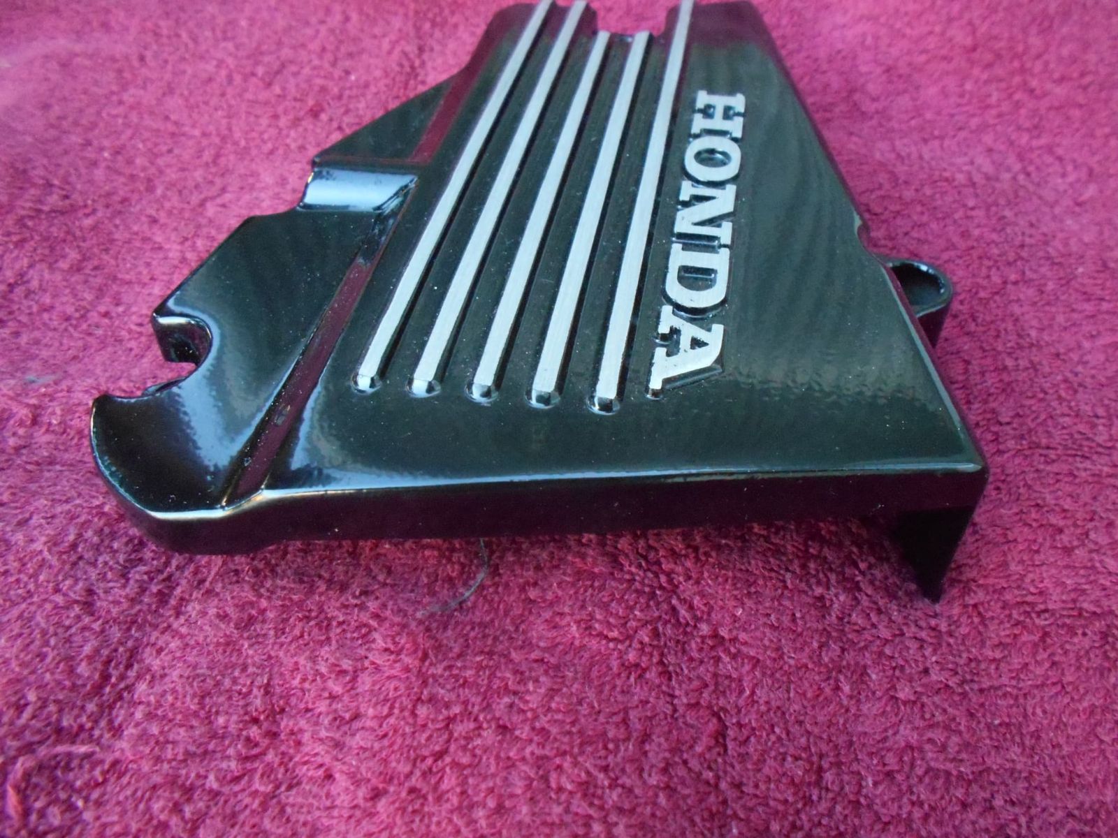 CBX400F 黒粉体塗装済 スプロケットカバー 当時物 再生品 レストア用