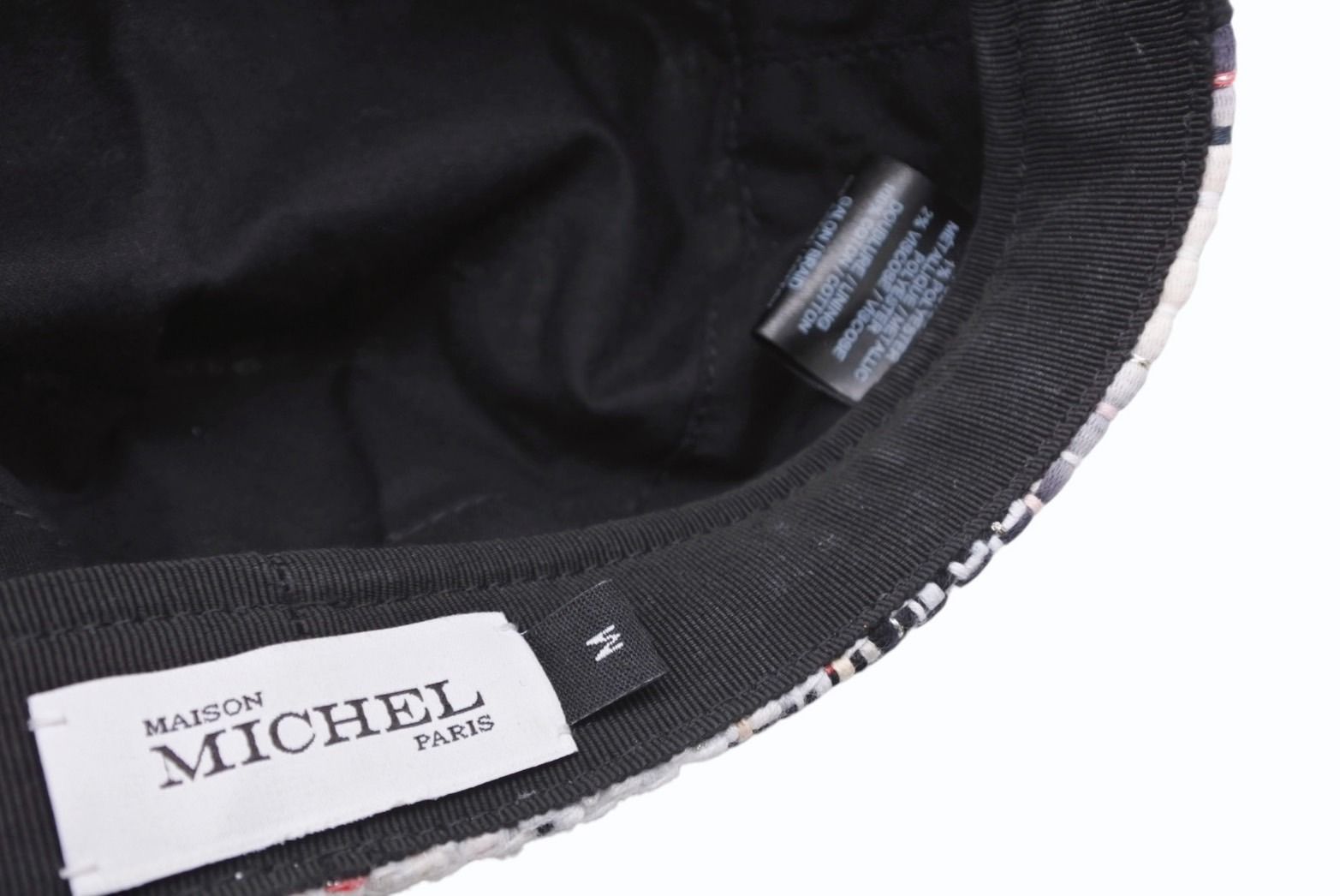 Maison Michel メゾンミッシェル ツイード マリンキャップ