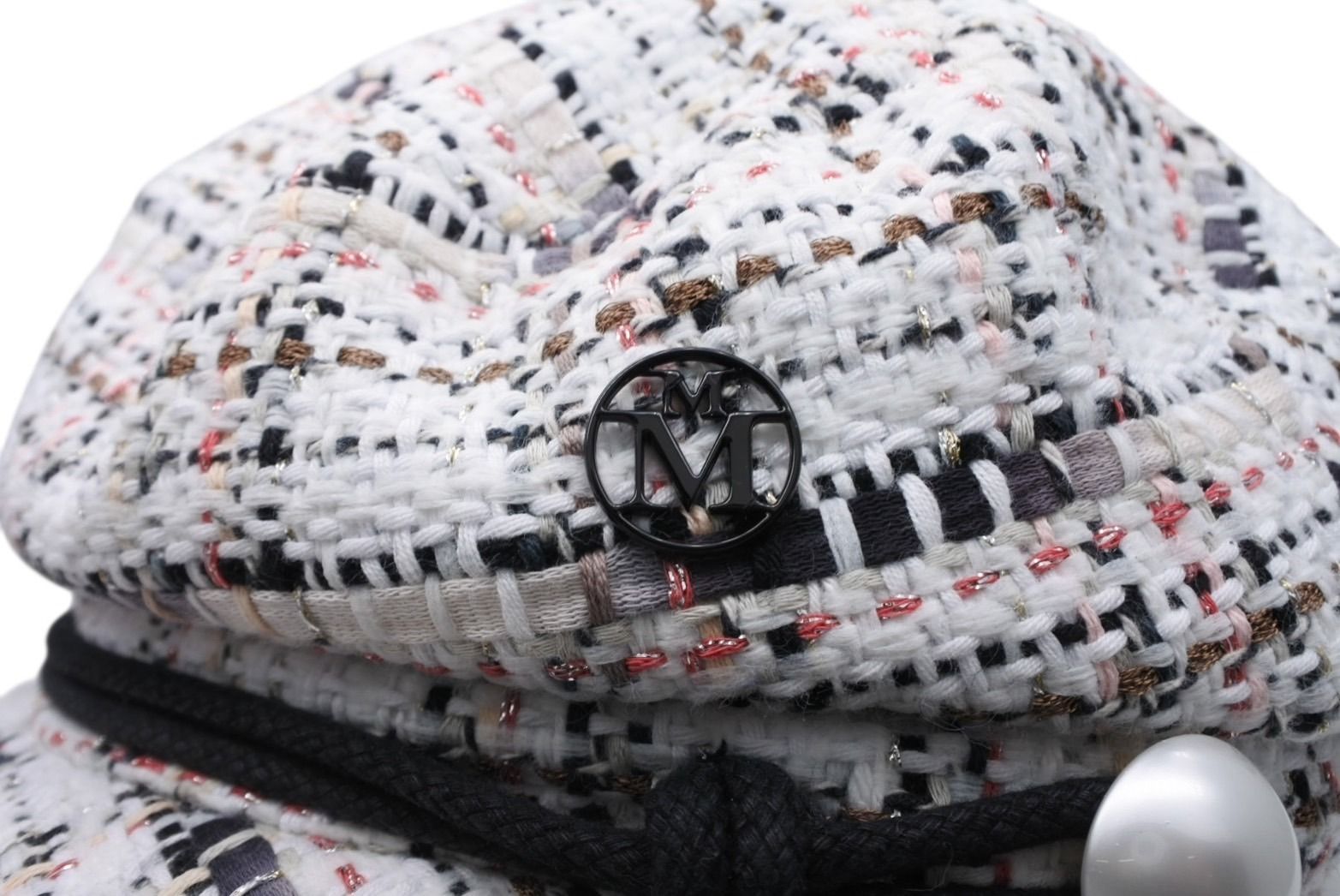 Maison Michel メゾンミッシェル ツイード マリンキャップ