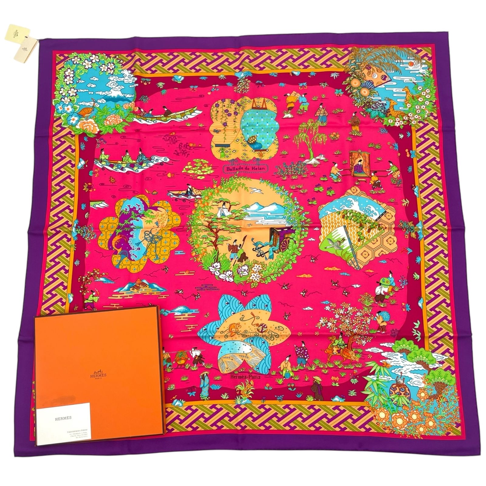 新品未使用品　HERMES エルメス　大判スカーフ　カレ90　 D570 未使用新品】HERMES エルメス カレ 90 大判 スカーフ 【公式通販】