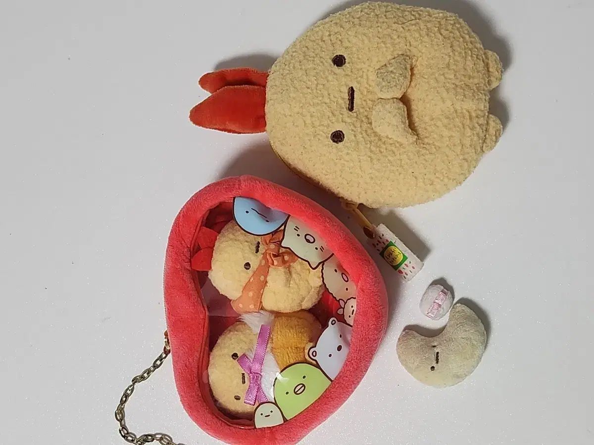 すみっコぐらし えびふらい ポーチ ぬい 2種 ハートポーチ バスセット まとめ