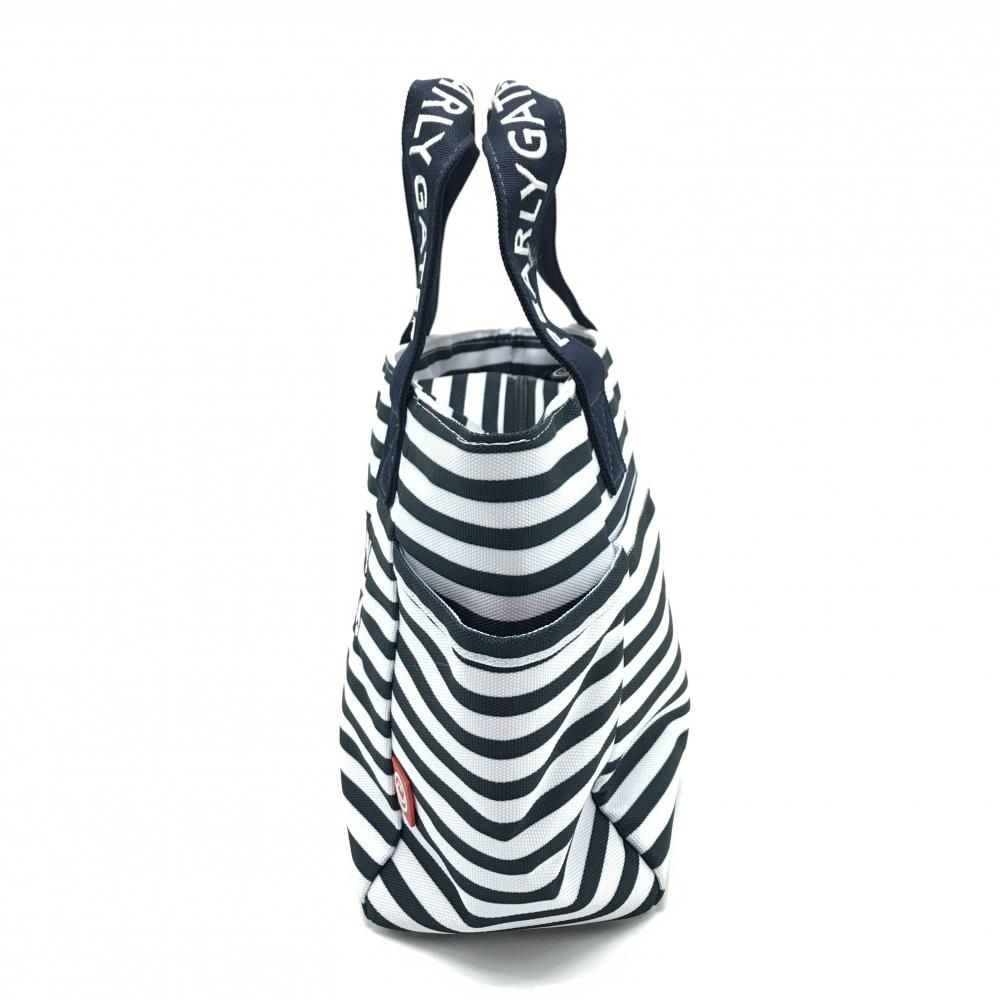 未使用級　パーリーゲイツ　カートバッグ　ボーダー　ニコちゃん　PG ストライプ 未使用級 パーリーゲイツ カートバッグ ボーダー ニコちゃん PG ストライプ