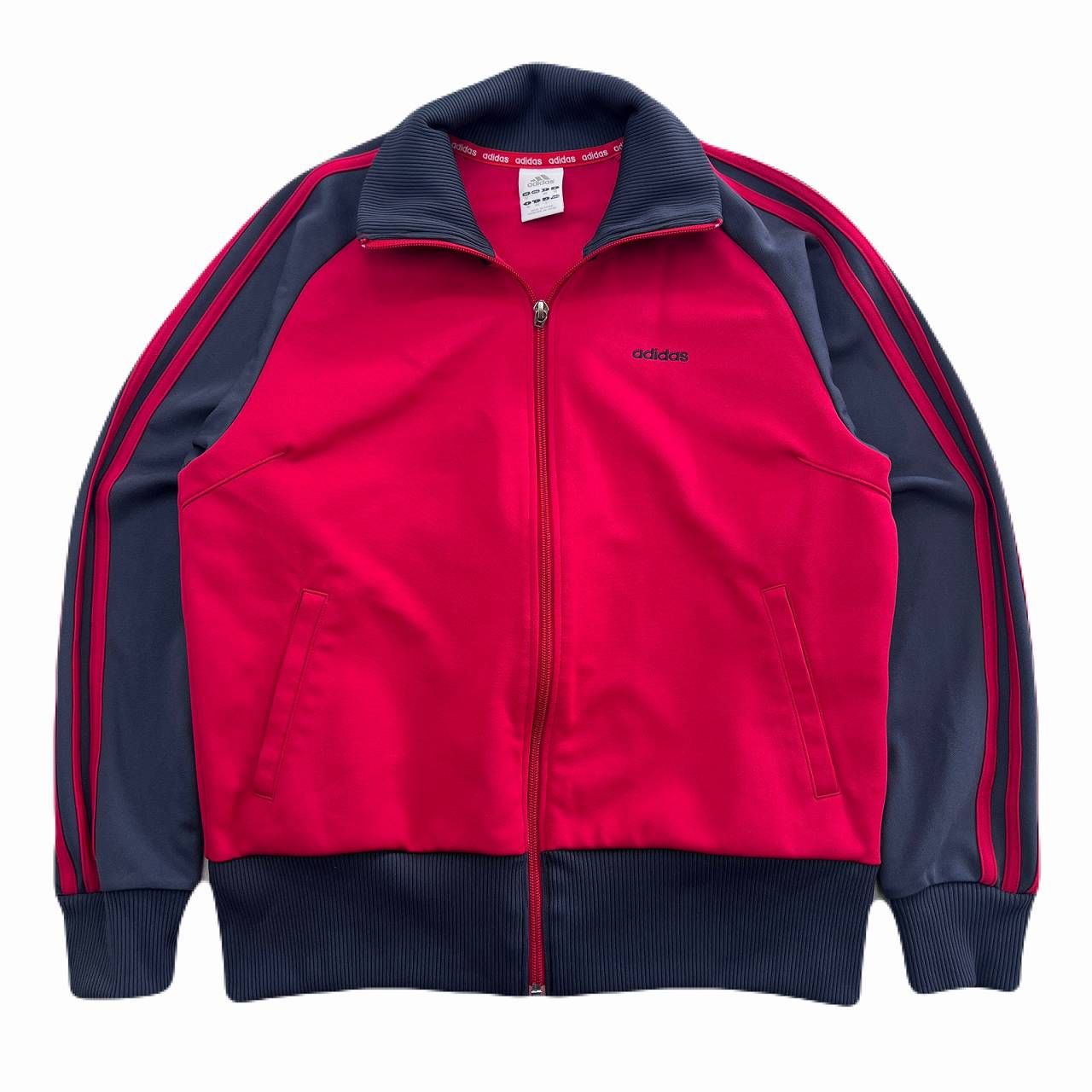アディダス トラックジャケット メンズ L レッド ジャージ スポーツ