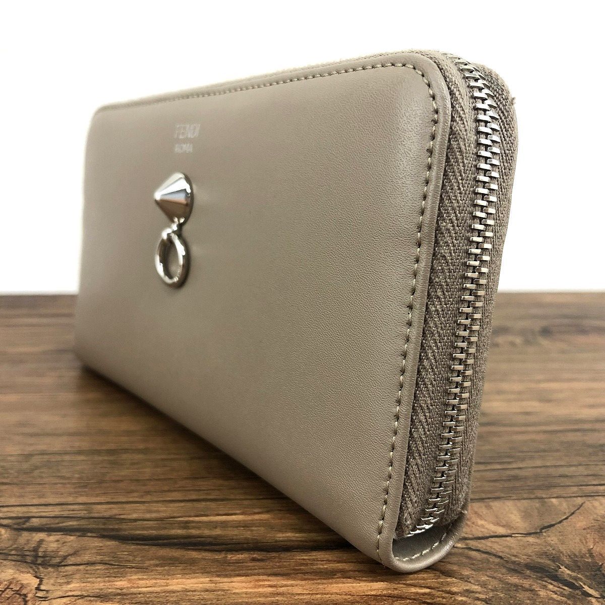 327 送料込み！ 極美品 FENDI ジップウォレット 8M0299 バイザウェイ 