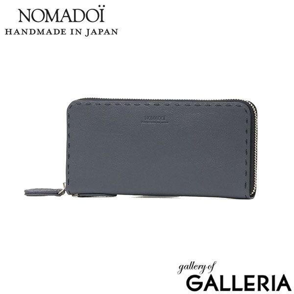 未使用 NOMADOI ノマドイ ニューメキシコ ラウンド 長財布 黒 グレー ノマドイ 長財布 メンズ レディース 財布 大きめ NOMADOI ブランド