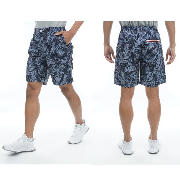 トミーヒルフィガー ゴルフ メンズ リーフプリント ショートパンツ