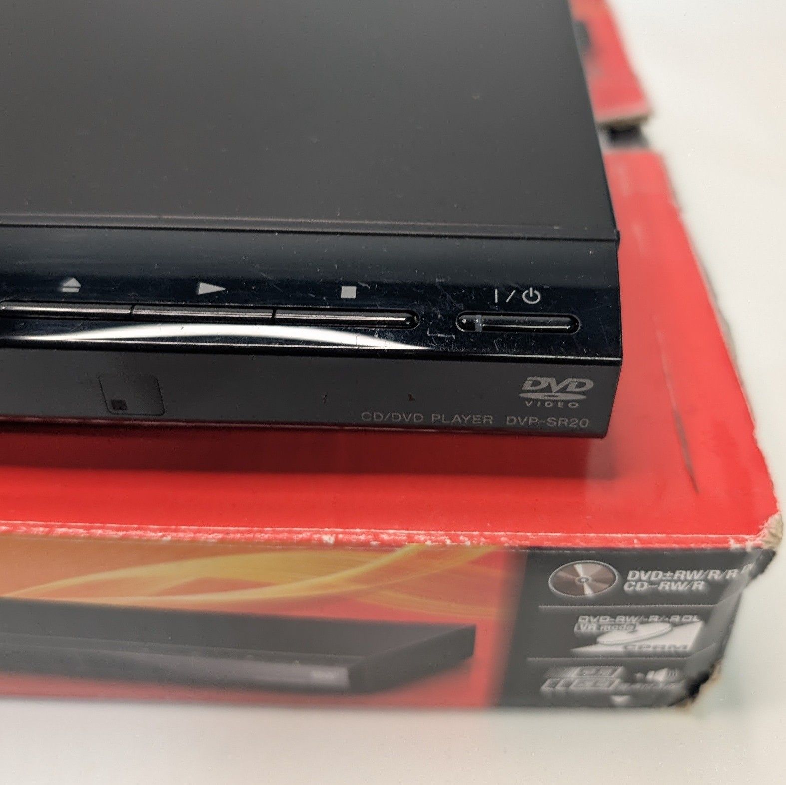 ソニー DVDプレーヤー ブラック 再生 DVP-SR20 動作確認済み リモコン