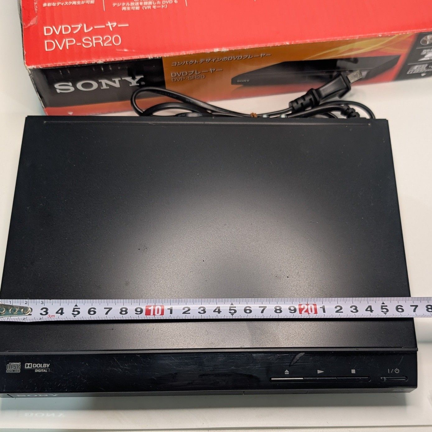 ソニー DVDプレーヤー ブラック 再生 DVP-SR20 動作確認済み リモコン