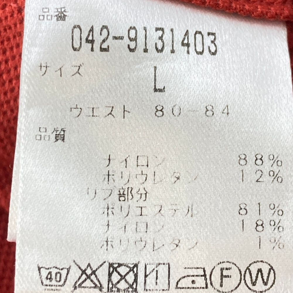 サイズ：L ST ANDREWS セントアンドリュース パンツ レッド系