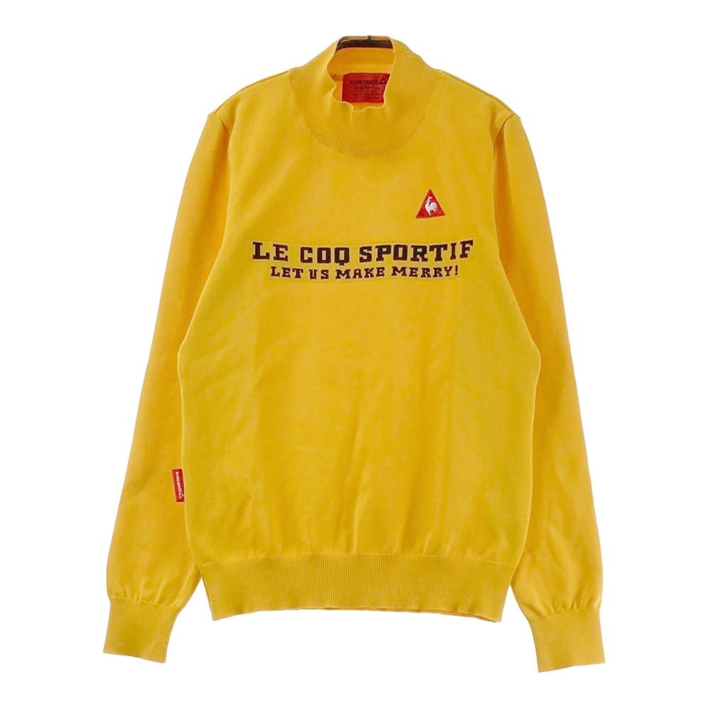 サイズ：M LE COQ GOLF ルコックゴルフ モックネック ニットセーター