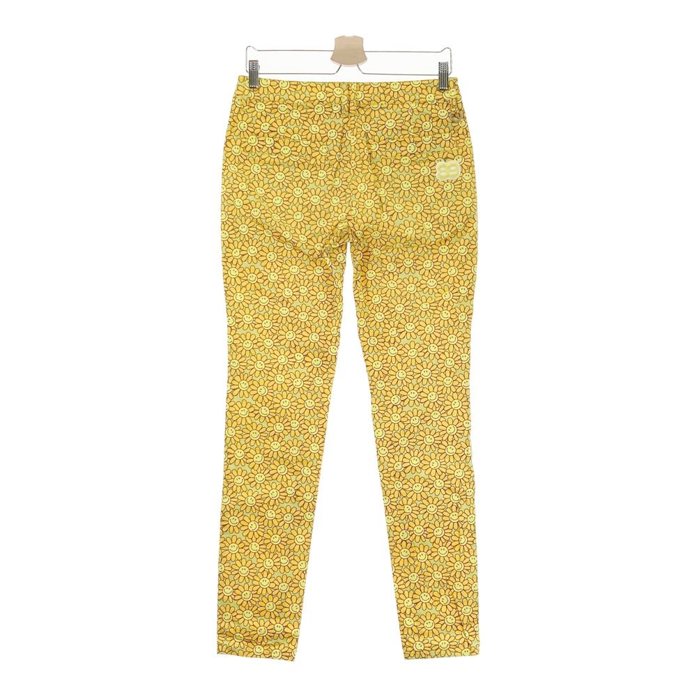 新品タグ付 パーリーゲイツ ゴルフパンツ イエロー 22年モデル サイズ0 新品 パーリーゲイツ パンツ レディース イエローホワイト 0(S)ゴルフ