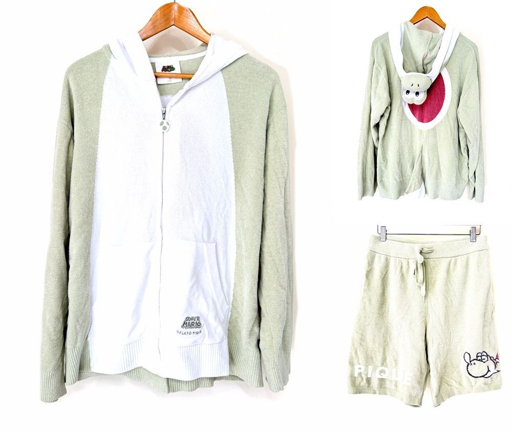 美品 限定 SUPER MARIO GELATO PIQUE スーパー マリオ ジェラートピケ