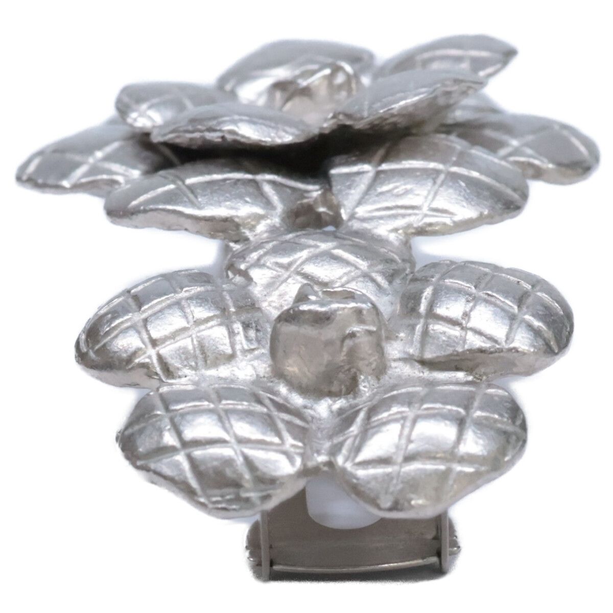 CHANEL シャネル 【美品】98A マトラッセ カメリアモチーフ バレッタ