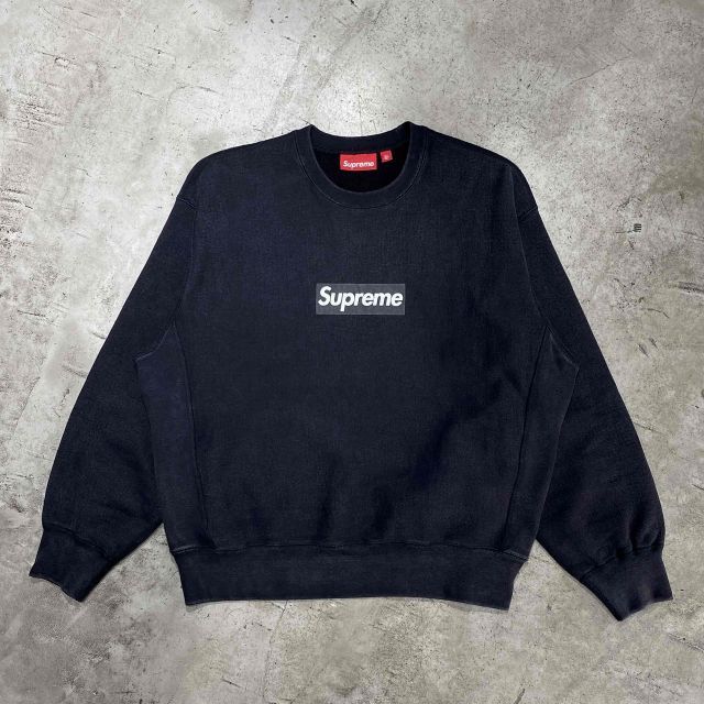 Supreme 25ss Washed Box Logo Crewneck Sweatshirt Mサイズ