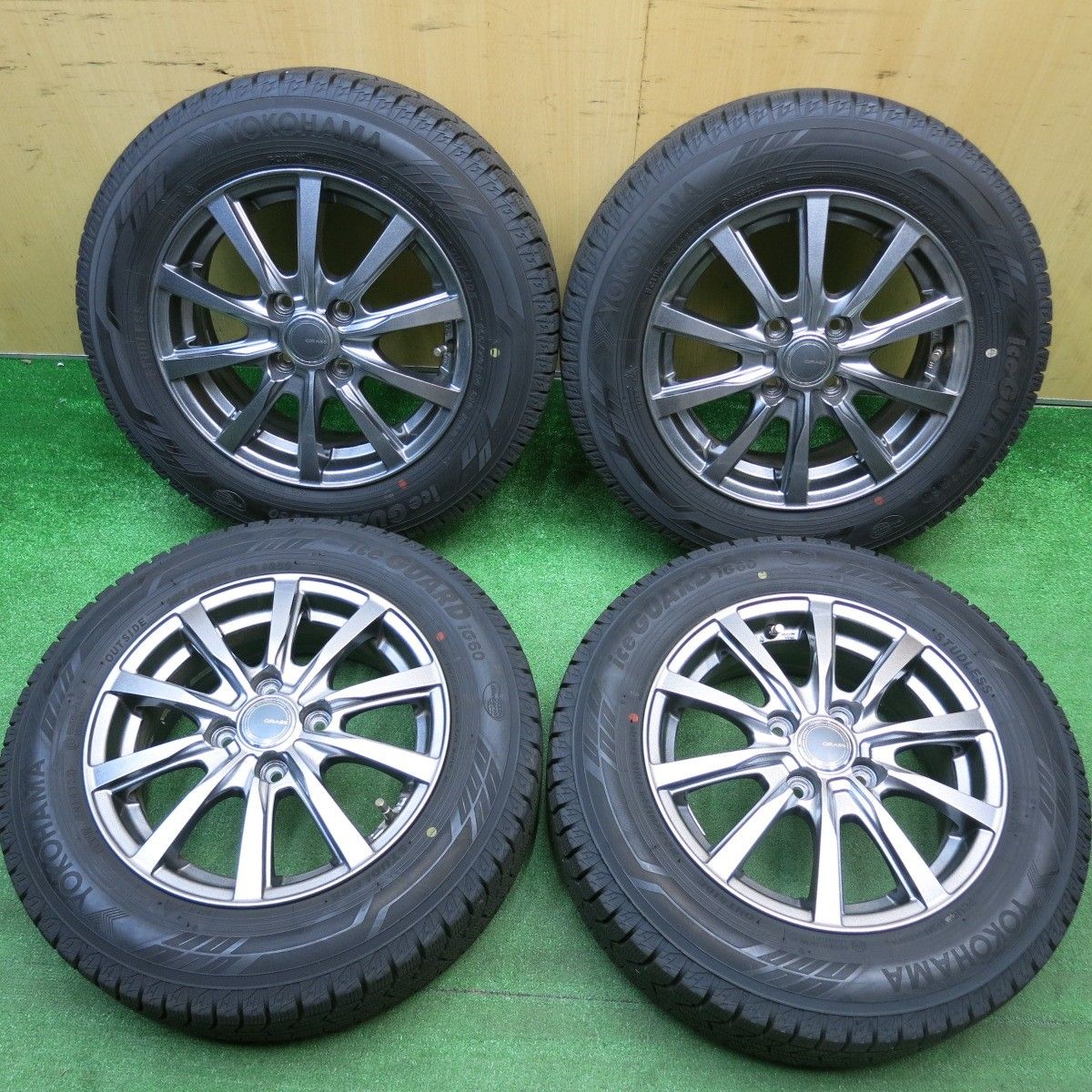 超バリ溝！22年！キレイ！ほぼ10分☆スタッドレス 165/70R14 ヨコハマ 