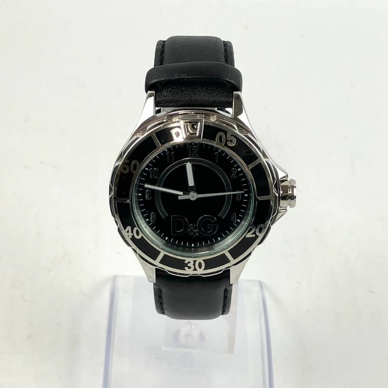 極美品 稼働品 新品電池交換済み D&G Dolce & Gabbana ドルチェ 