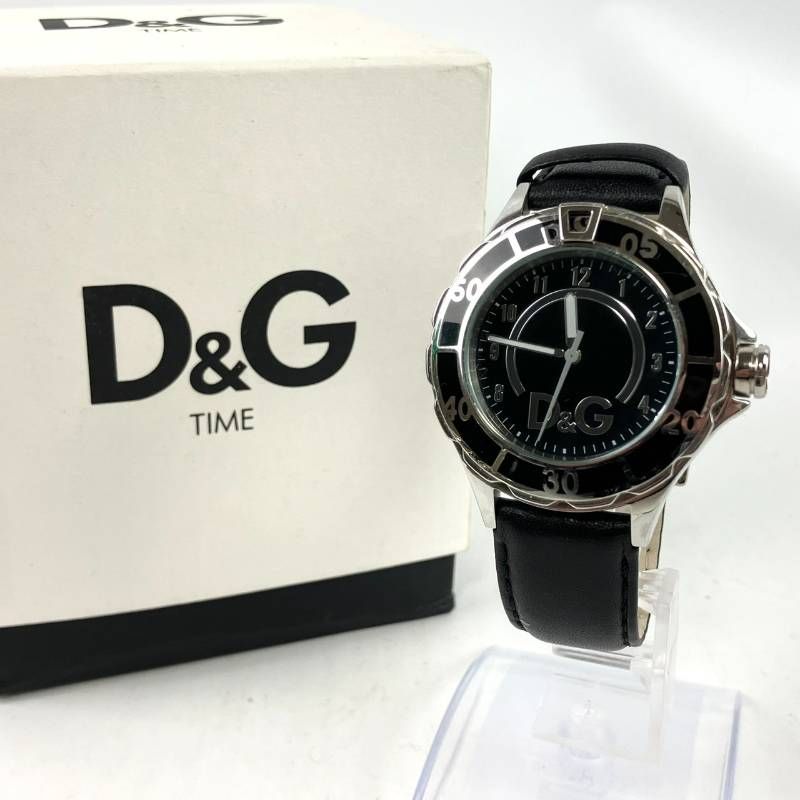 極美品 稼働品 新品電池交換済み D&G Dolce & Gabbana ドルチェ 