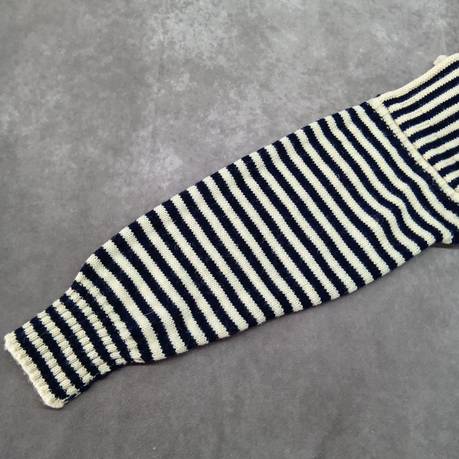 Le Tricoteur サイズ36 ガンジーセーター マリンセーター ボーダー柄