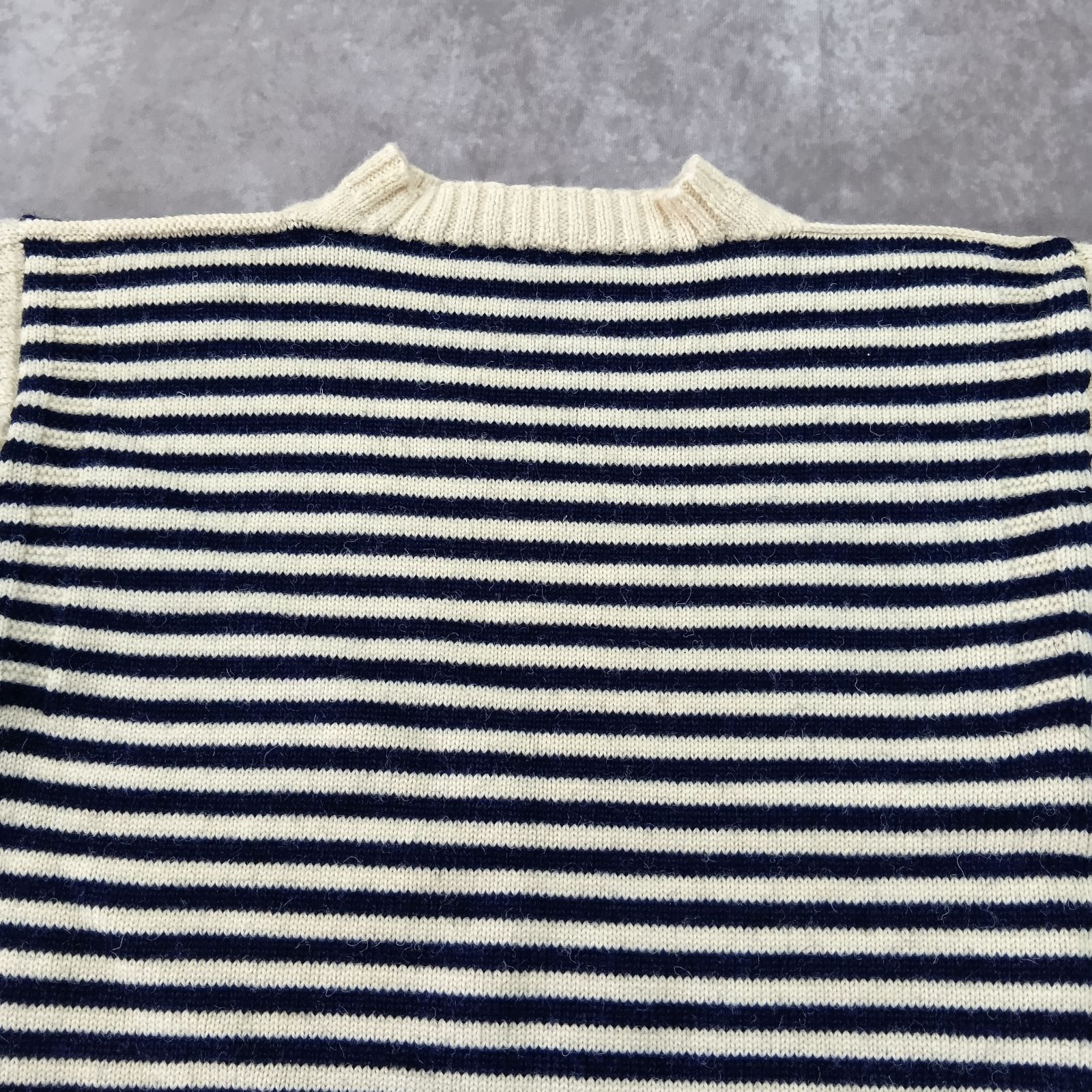 Le Tricoteur サイズ36 ガンジーセーター マリンセーター ボーダー柄