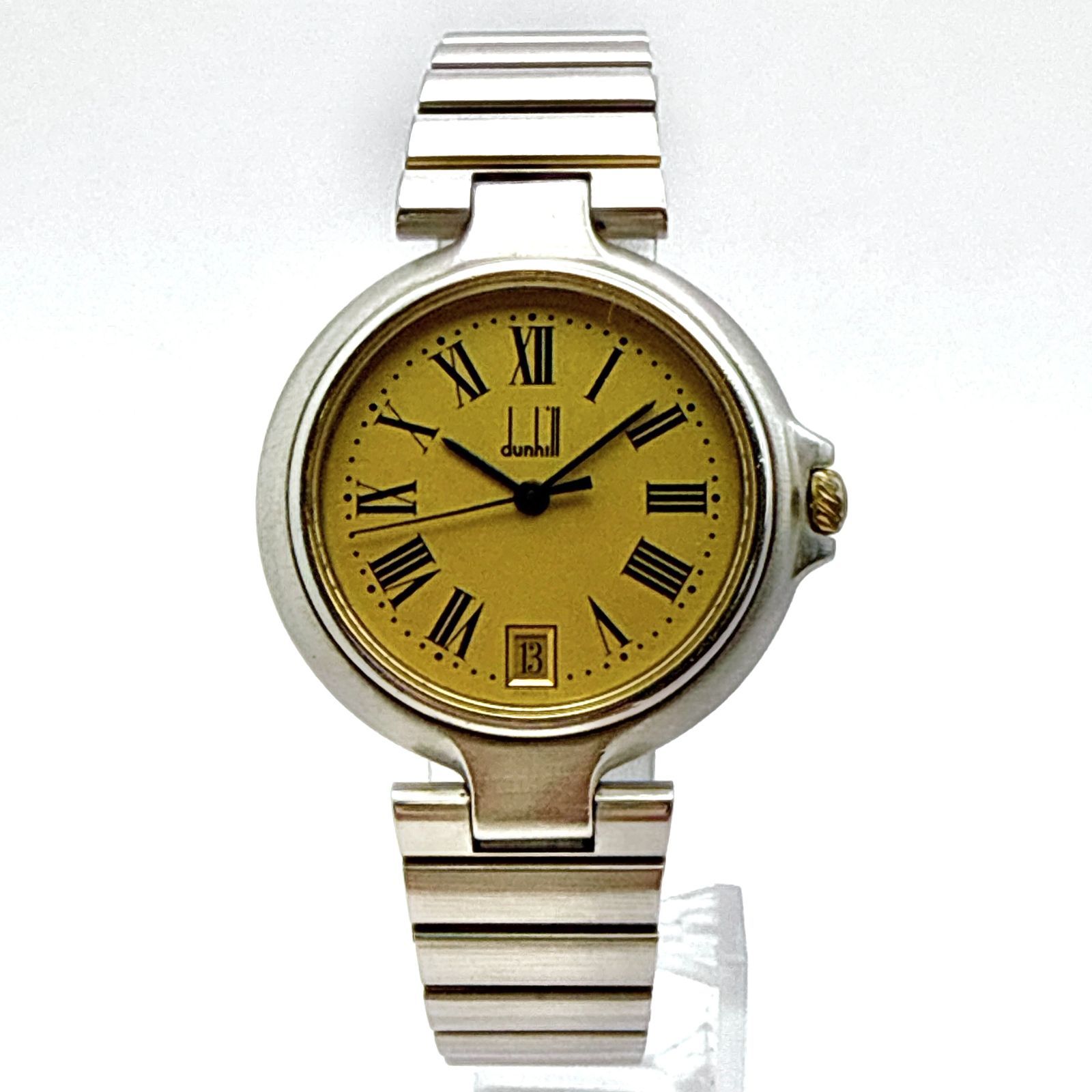 A118 dunhill ダンヒル ミレニアム ゴールドダイアル コンビブレス