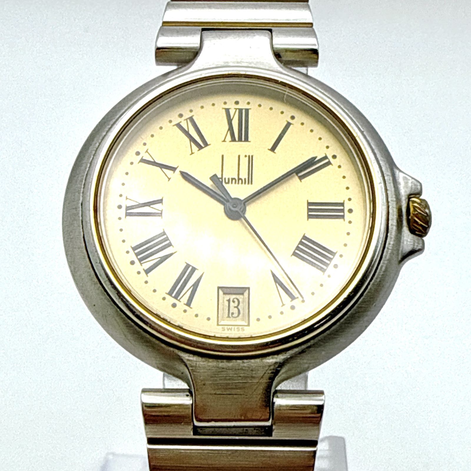 A118 dunhill ダンヒル ミレニアム ゴールドダイアル コンビブレス