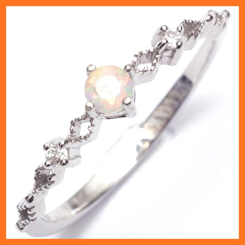 新品】 [A.UN jewelry] ティアラリング ジルコニア 誕生石 リング 