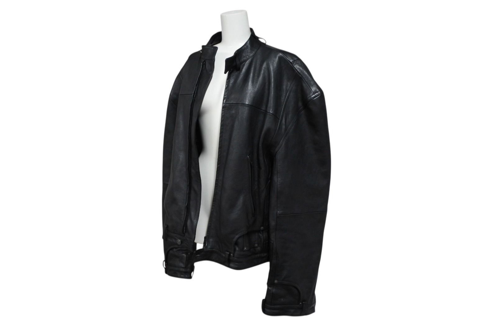 週末セール 78万 22SS バレンシアガ バッファローレザージャケット XS BALENCIAGA バレンシアガ グレイニーソフトバッファロースキン レザー