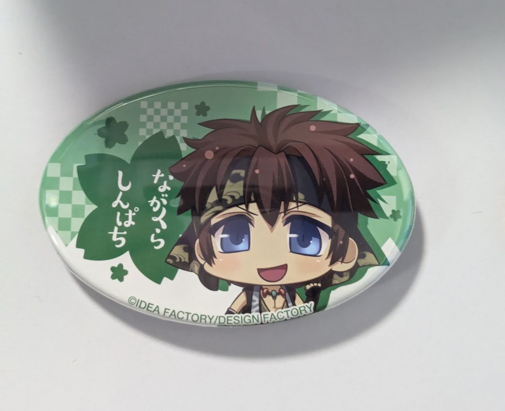 永倉新八 オトメイト 楕円形缶バッジクション 薄桜鬼 遊戯録 Vol.1