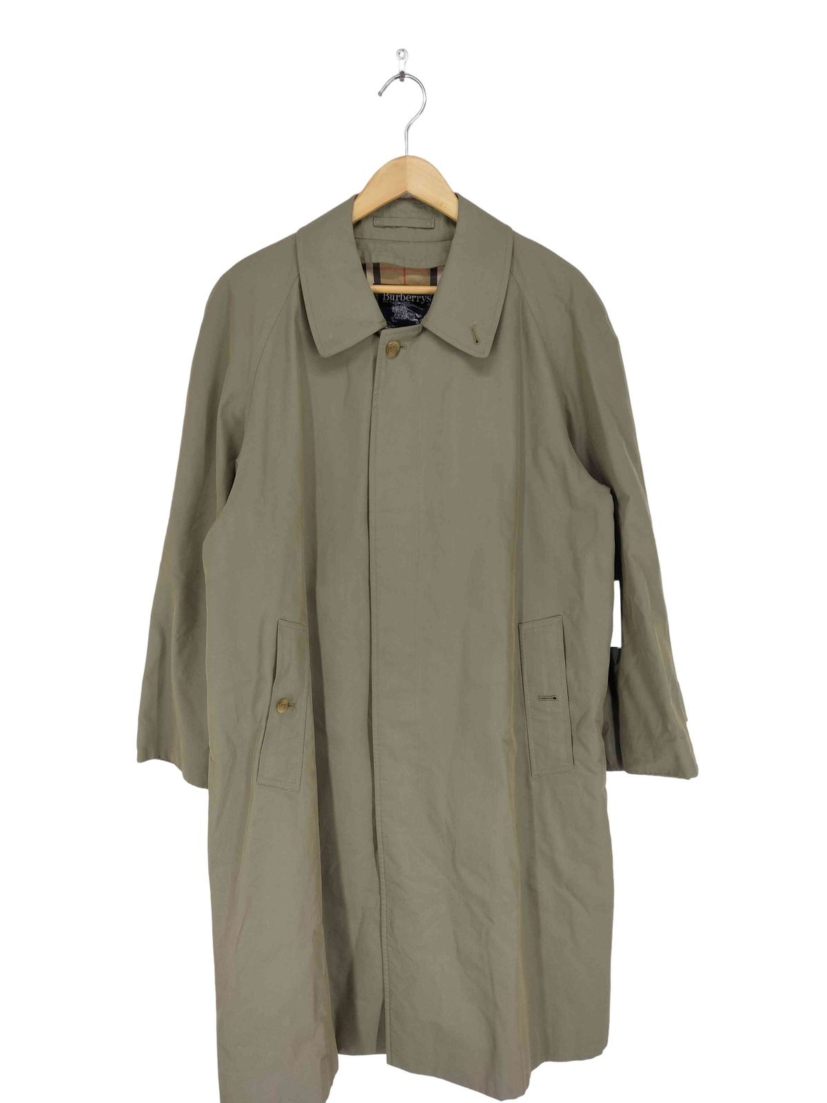 バーバリーズ BURBERRYS MADE IN ENGLAND 裏地ノバチェック比翼ステン