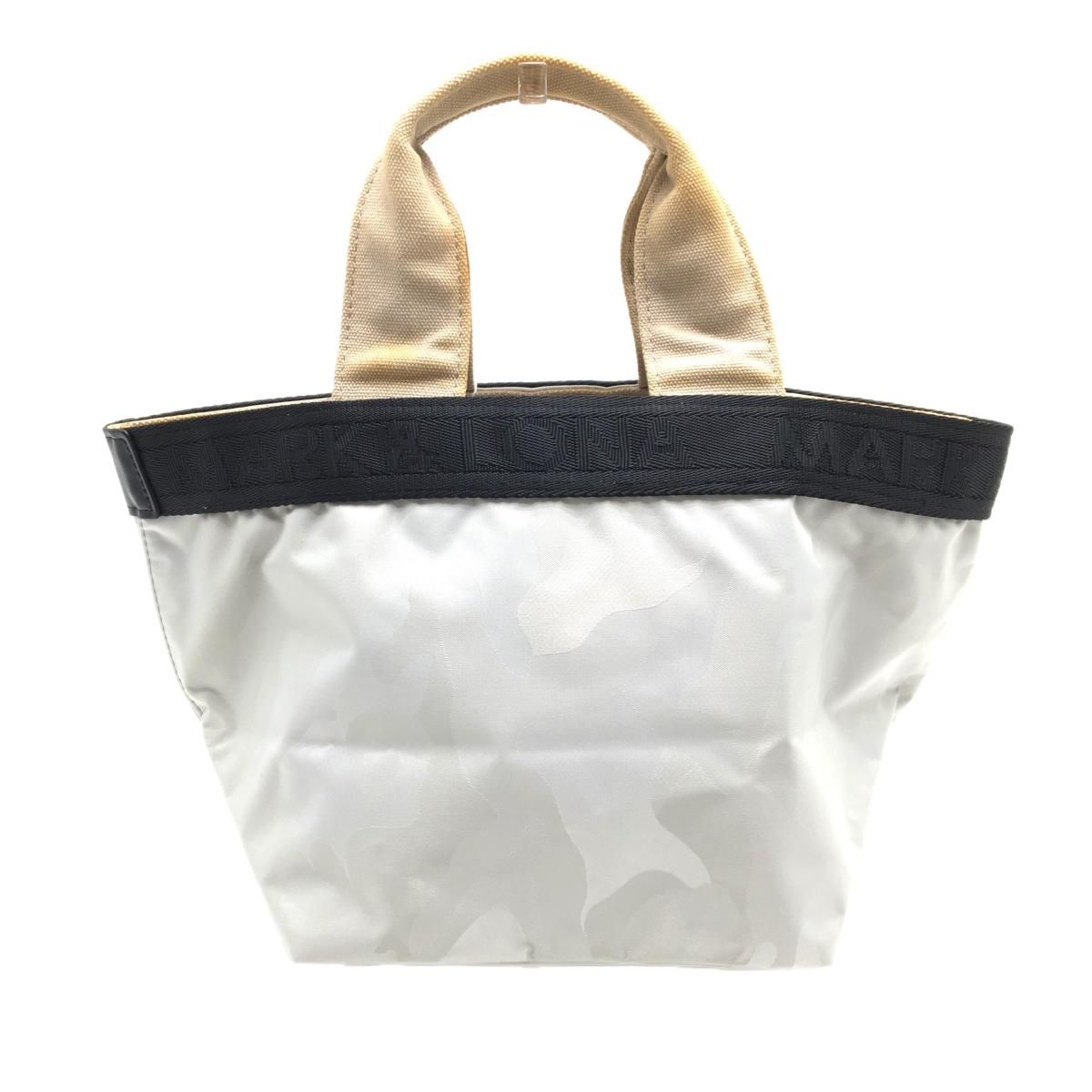 マークアンドロナ カートバッグ ライトグレー×黒 カモフラ地模様 迷彩