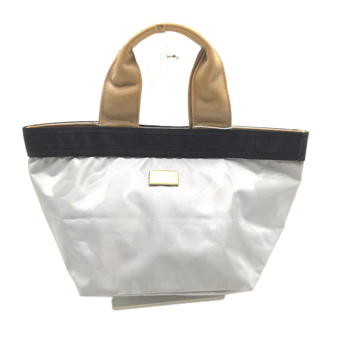 マークアンドロナ カートバッグ ライトグレー×黒 カモフラ地模様 迷彩