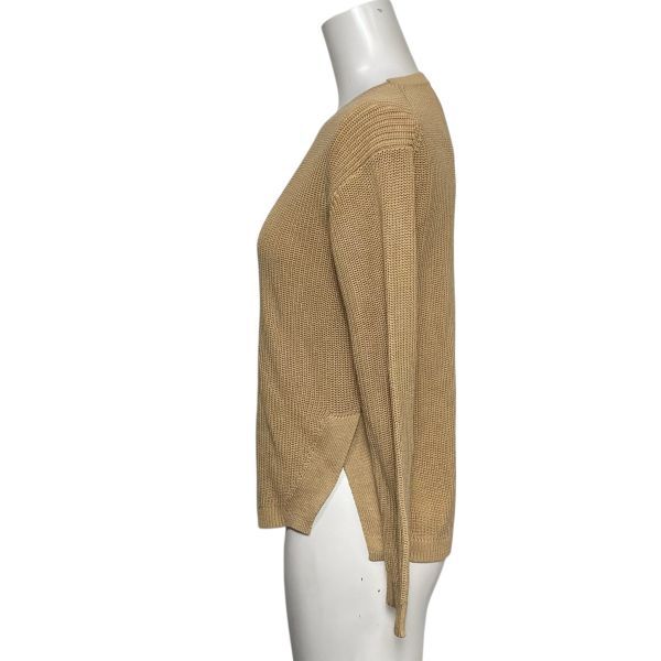 Theory ベージュ リブ編みセーター XL セオリー theory ベージュ リブ