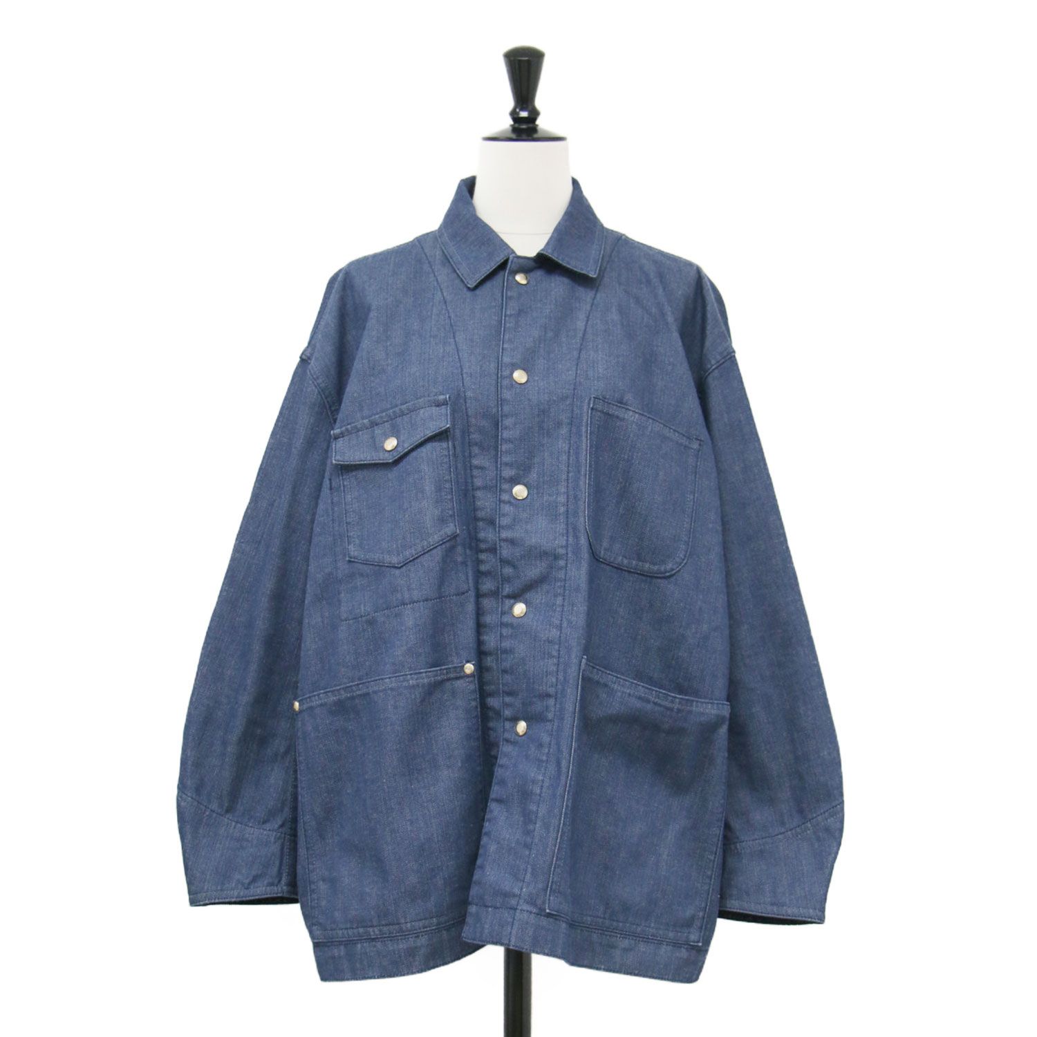 美品】DRAWER ドゥロワー ジャケット ブルー サイズ:34(XS