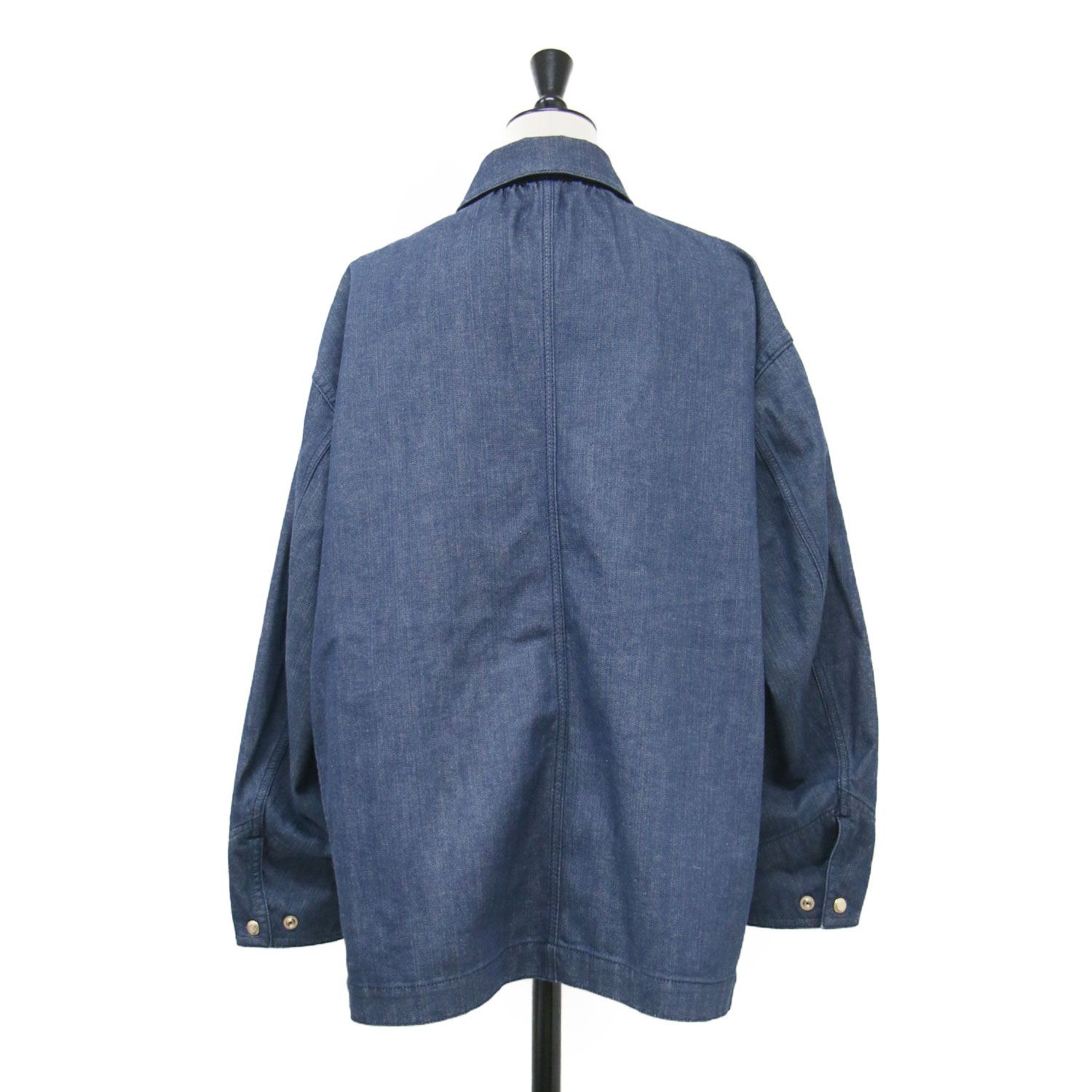 Drawer デニム カバーオール　ジャケット ドゥロワー　美品 美品】DRAWER ドゥロワー ジャケット ブルー サイズ:34(XS