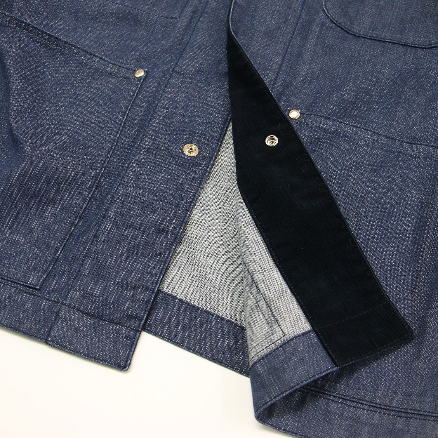 Drawer デニム カバーオール　ジャケット ドゥロワー　美品 美品】DRAWER ドゥロワー ジャケット ブルー サイズ:34(XS