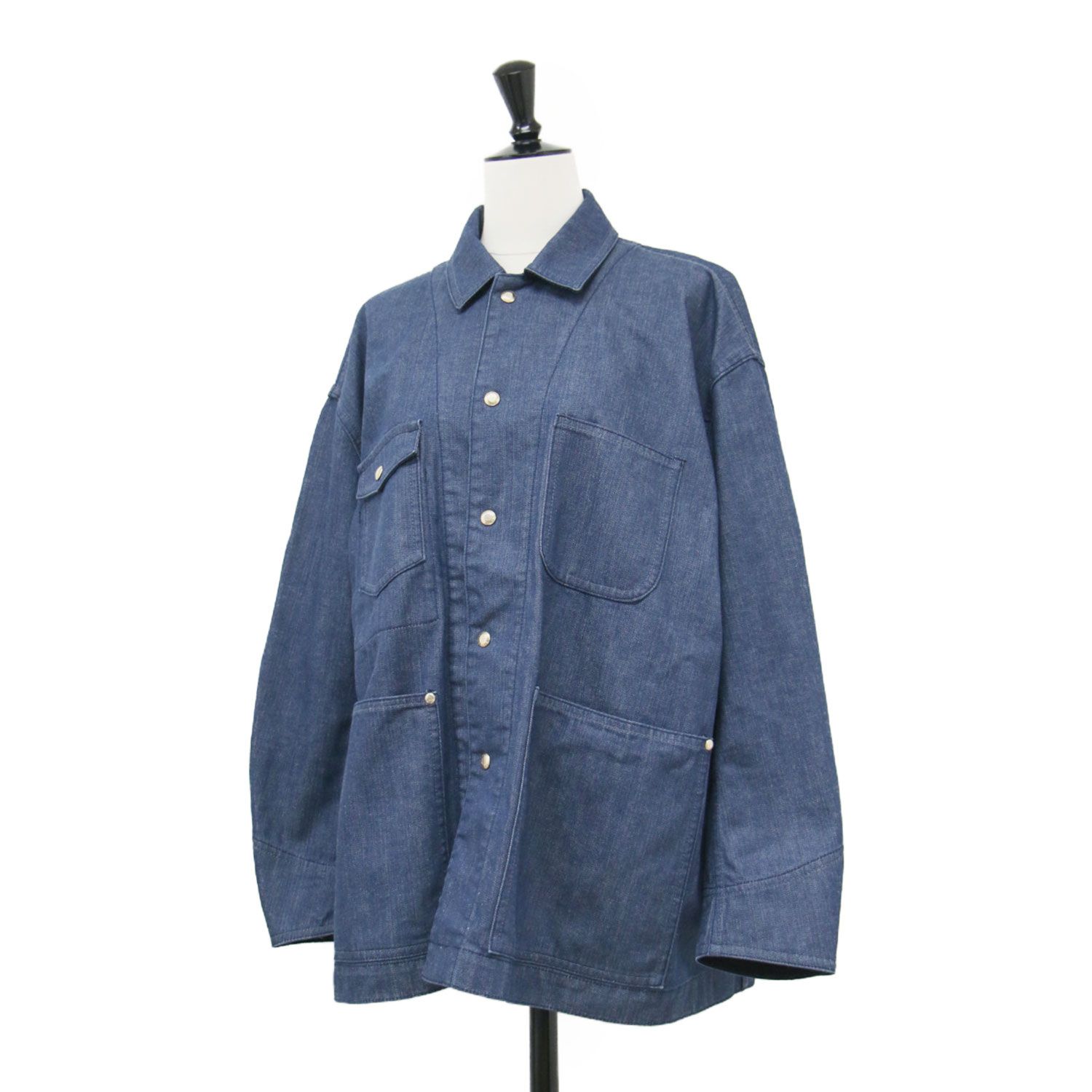 美品】DRAWER ドゥロワー ジャケット ブルー サイズ:34(XS