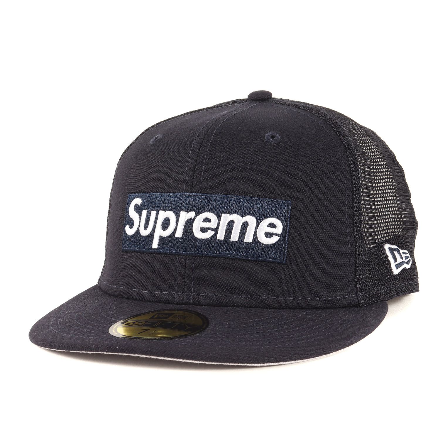 美品】Supreme シュプリーム キャップ ネイビー 紺 サイズ:7 1/2(59.6